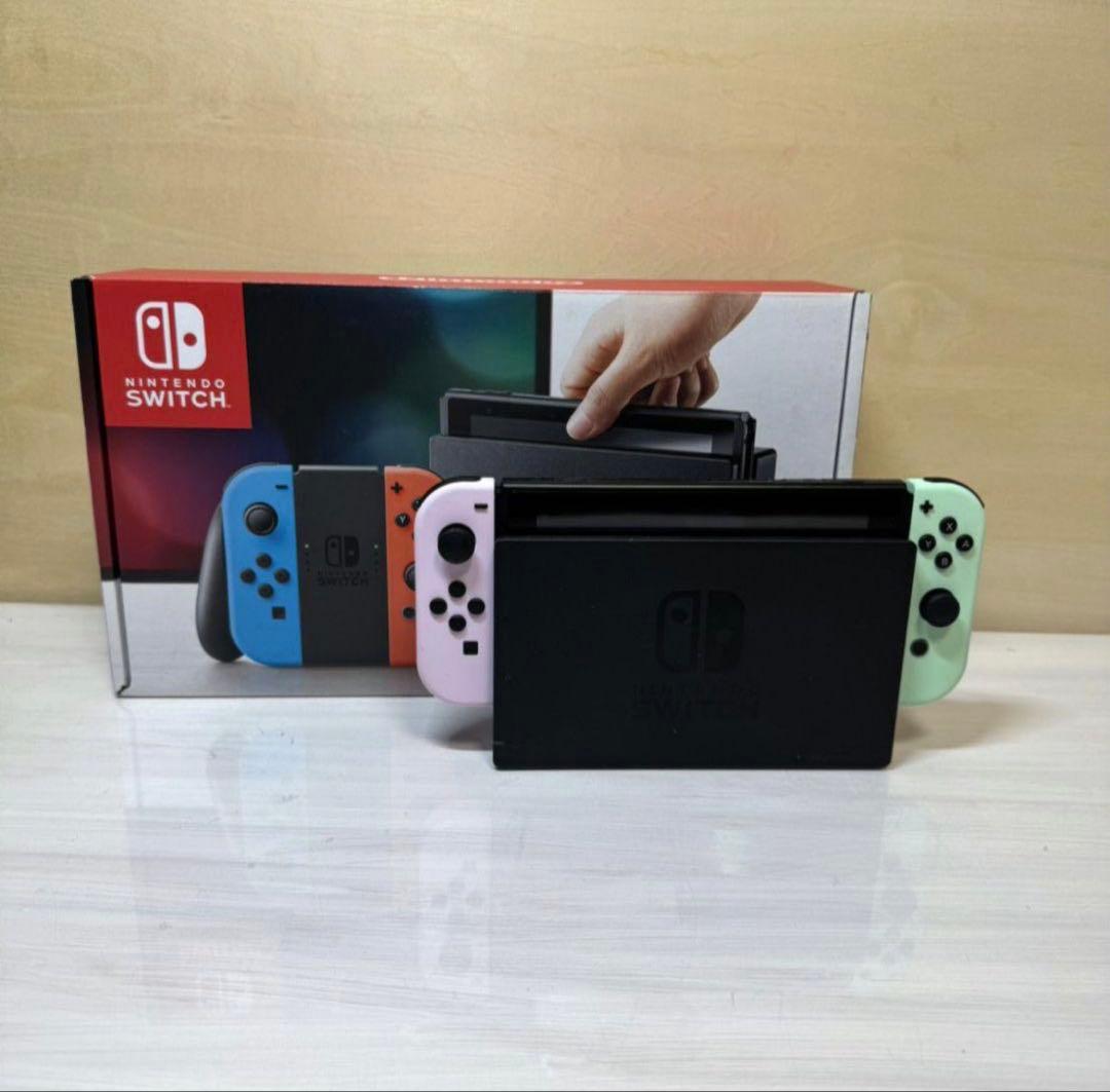 Nintendo Switch 本体 ピンク・ミント 箱付き