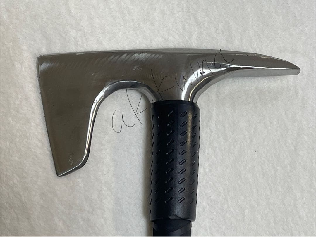 材割り用採集斧　両手斧　ロング　レッド