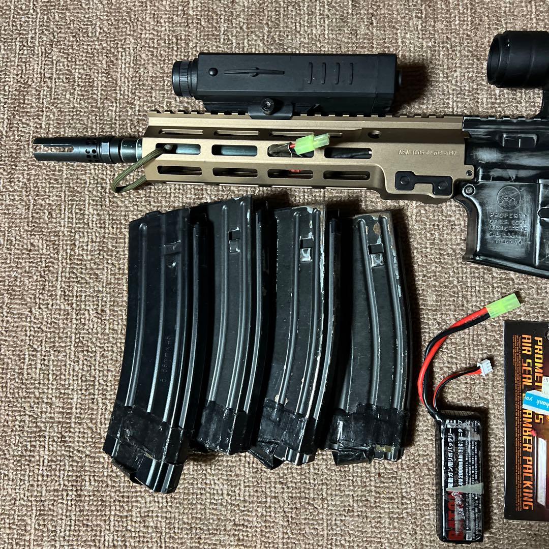 マルイ次世代M4外装ダメージ加工　内部カスタム