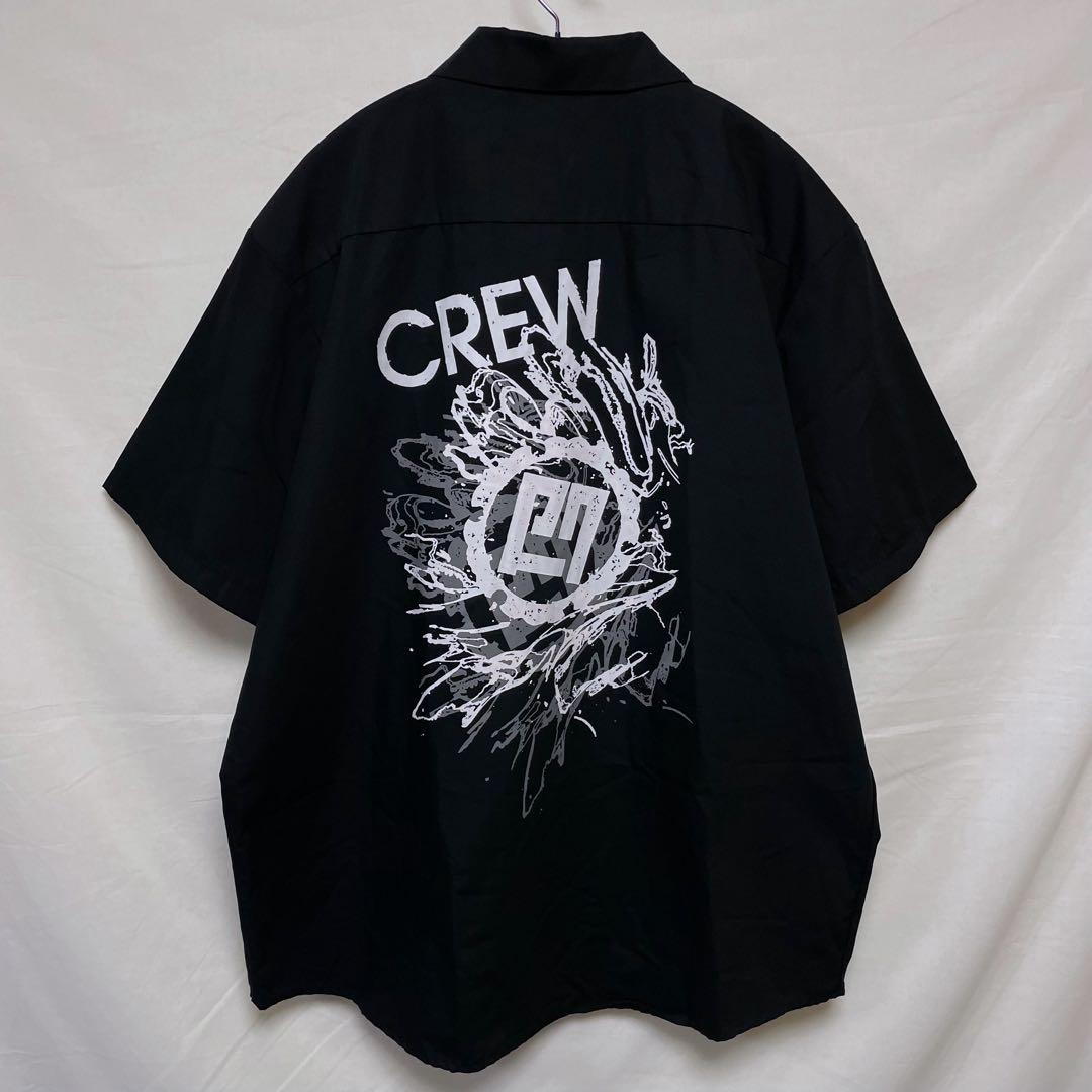 【激レア】B'z 稲葉浩志 半袖シャツ ビーズ CREWプリント 黒ブラック L