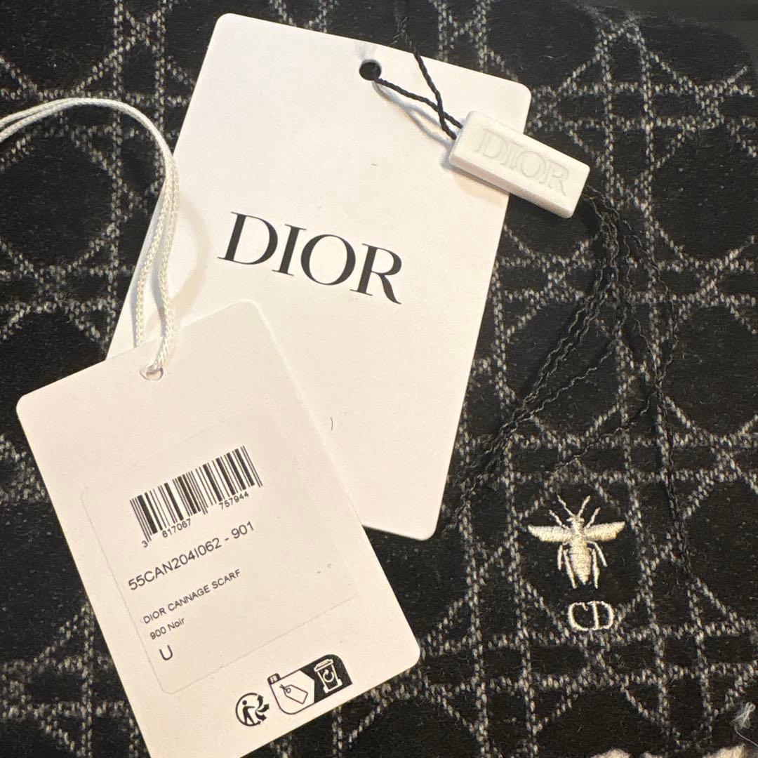 本日発送 Dior カナージュ カシミヤ100%マフラー