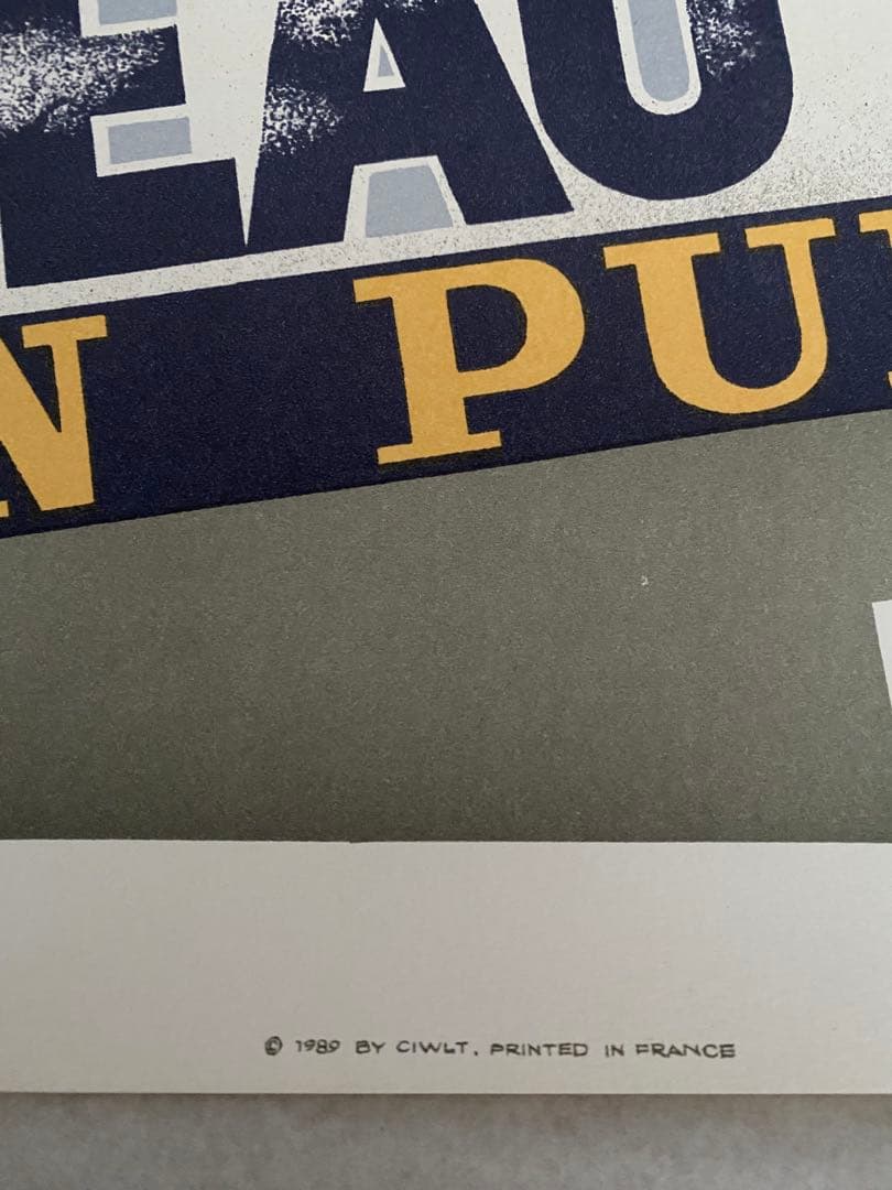 【送料無料】カッサンドル ポスター ワゴン・リッツ（ロワゾー・ブルー）未使用