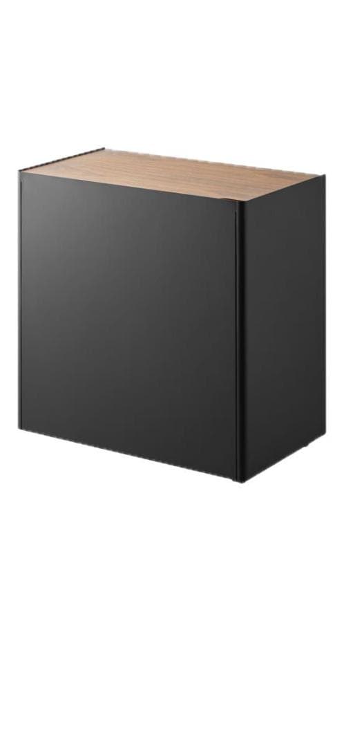 山崎実業(Yamazaki) 隠せる テレワークワゴン ブラック