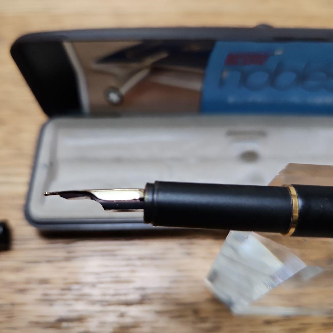 【希少 美品】モンブラン ノブレス スリムライン マット黒のヴィンテージ14金