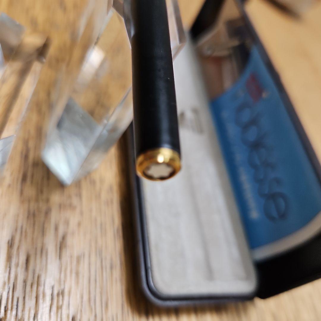 【希少 美品】モンブラン ノブレス スリムライン マット黒のヴィンテージ14金