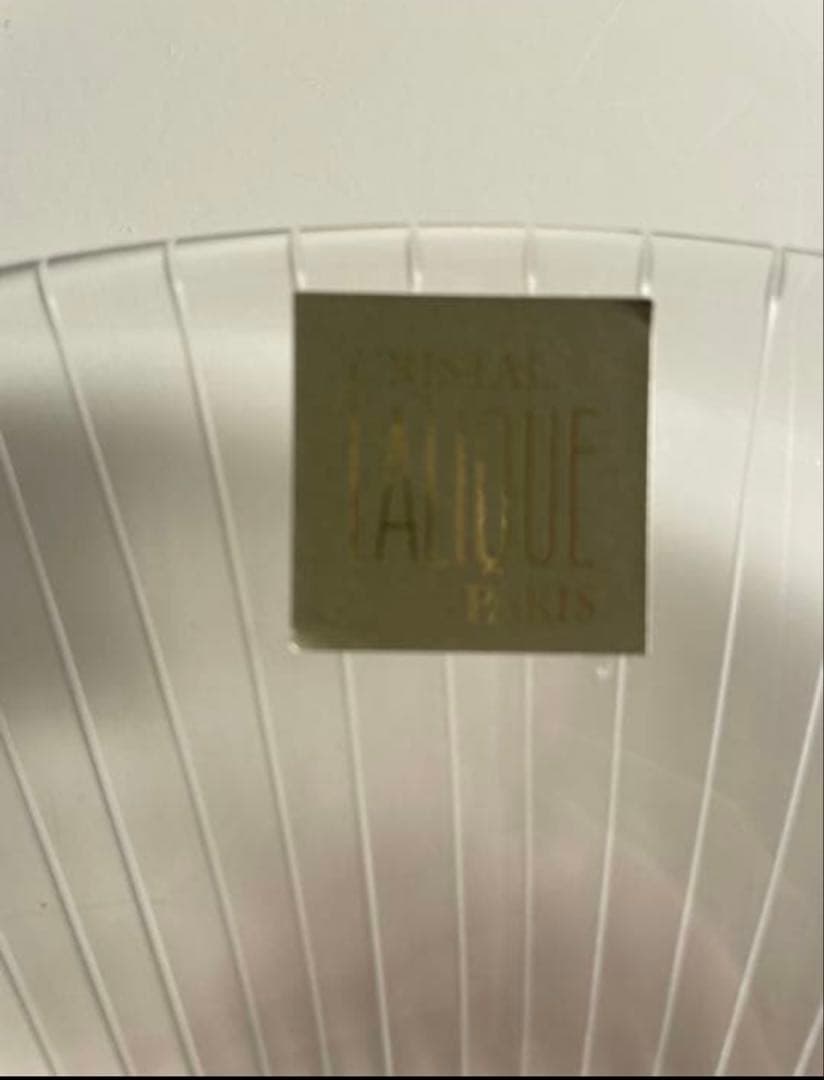 新品ラリックヴェルヌイユ大皿 32cm 購入時のシール有サイン入