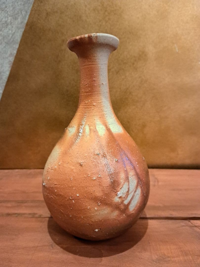 人間国宝　伊勢崎淳　花入　※箱なし