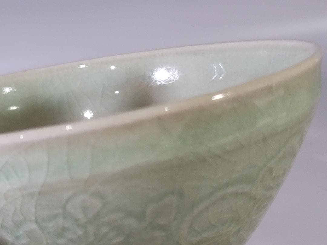 茶道具 青磁天目数茶碗 十客 共箱 DT740