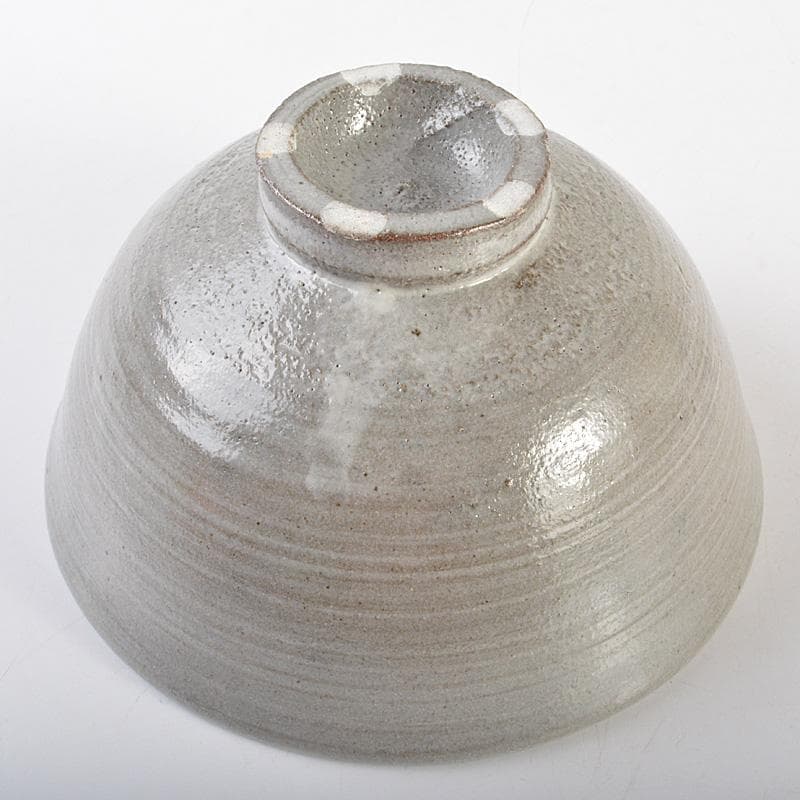 萬古焼　多気檗山作　淡々斎篆刻　刷毛目茶碗　銘彩雲　淡々斎極め箱　V　R6933