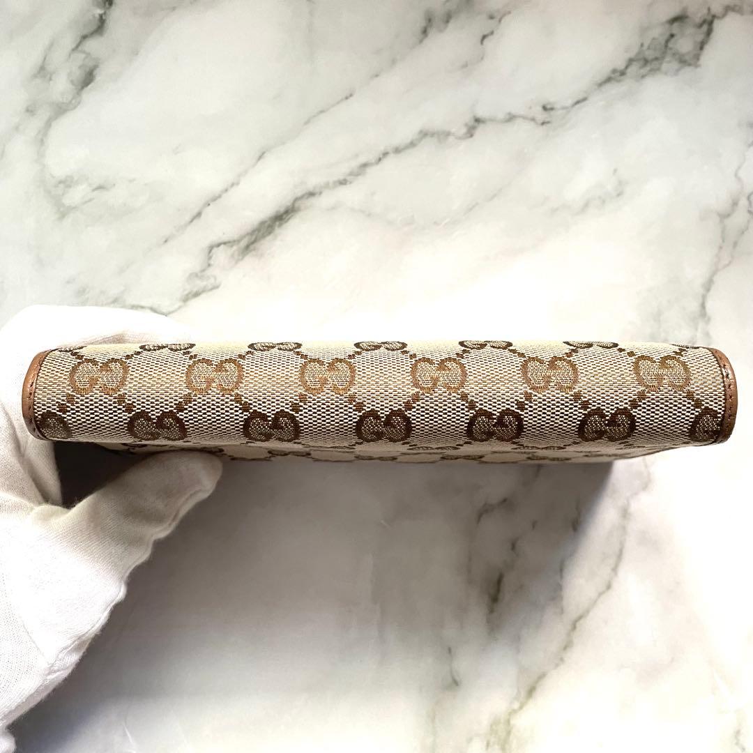 GUCCI グッチ　長財布　GG キャンバス　2つ折り財布　1010-④