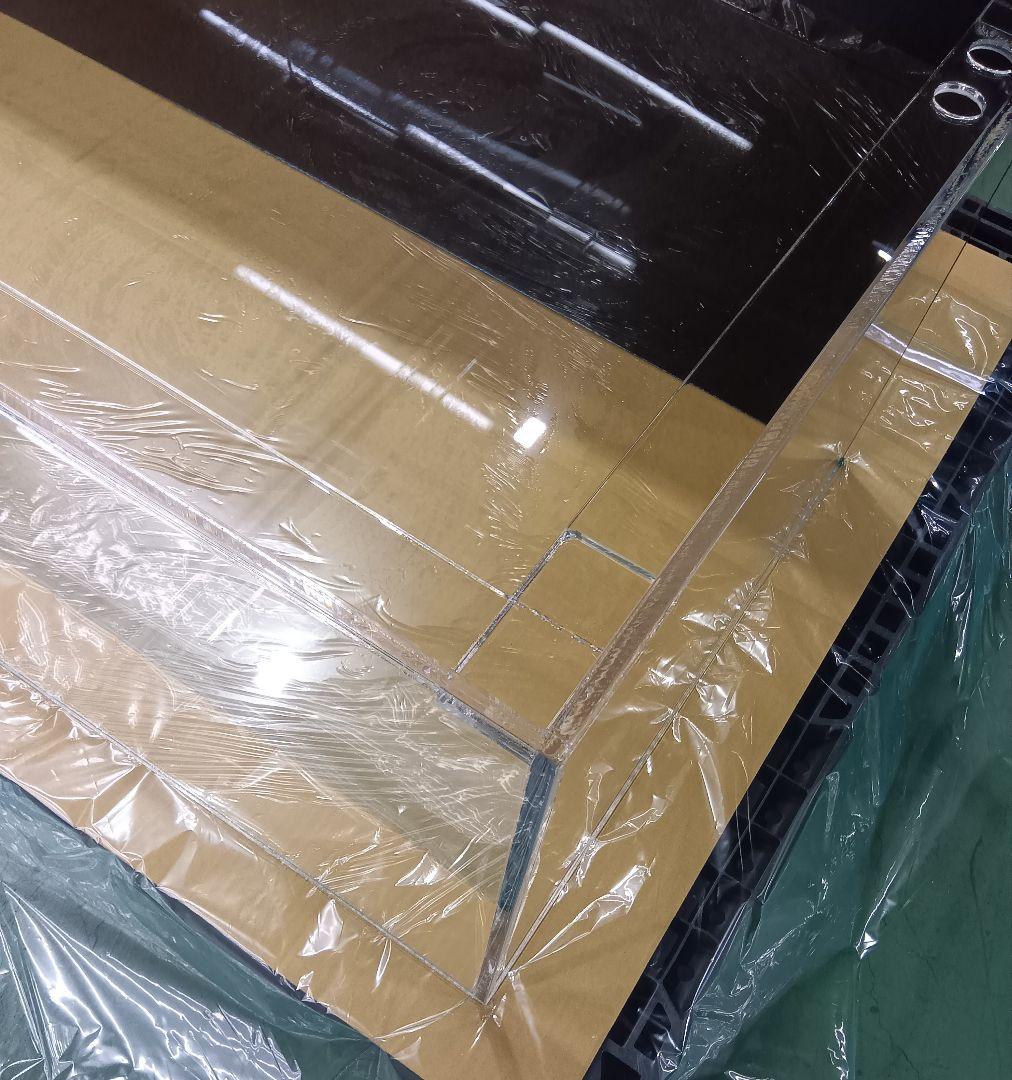 アクリル水槽 背面ブラック W1200 D600 H450 ワンオフ 佐川発送