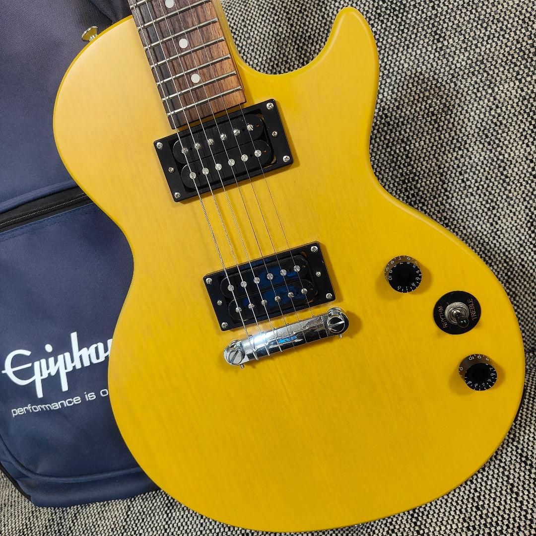 美品 Epiphone Lespaul レスポール TVイエロー チューナー付