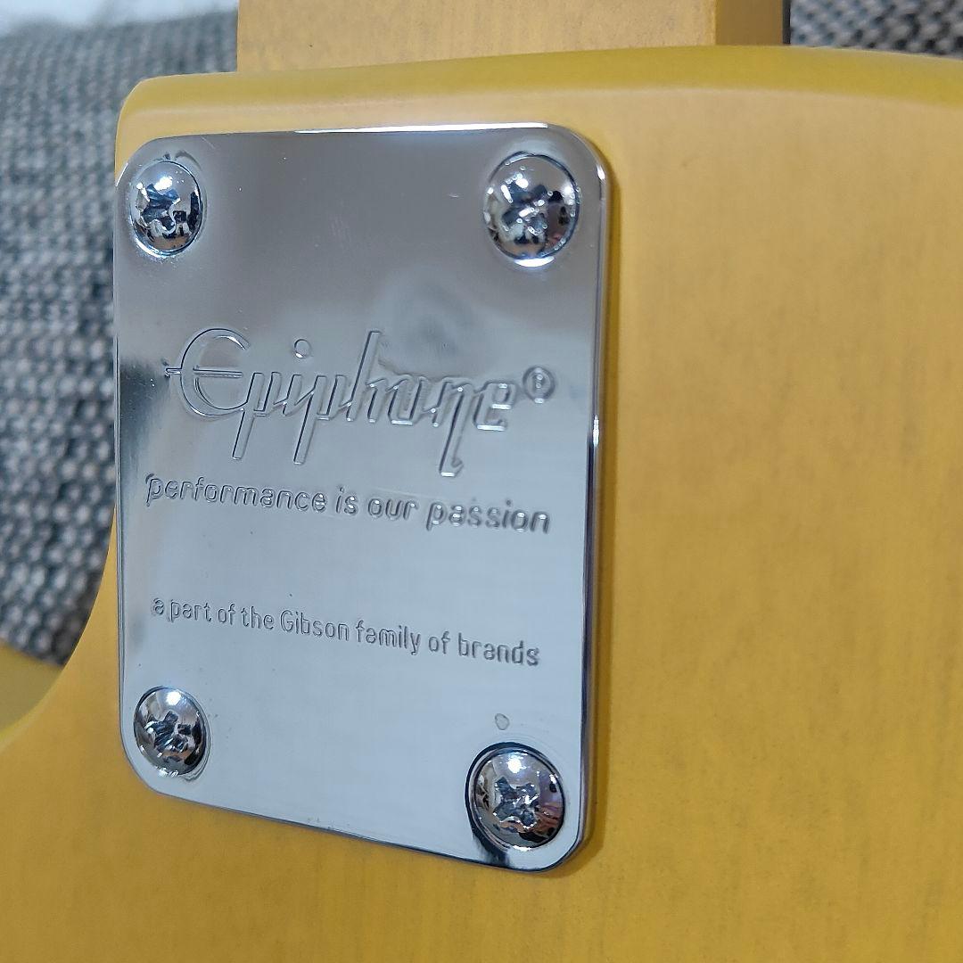 美品 Epiphone Lespaul レスポール TVイエロー チューナー付