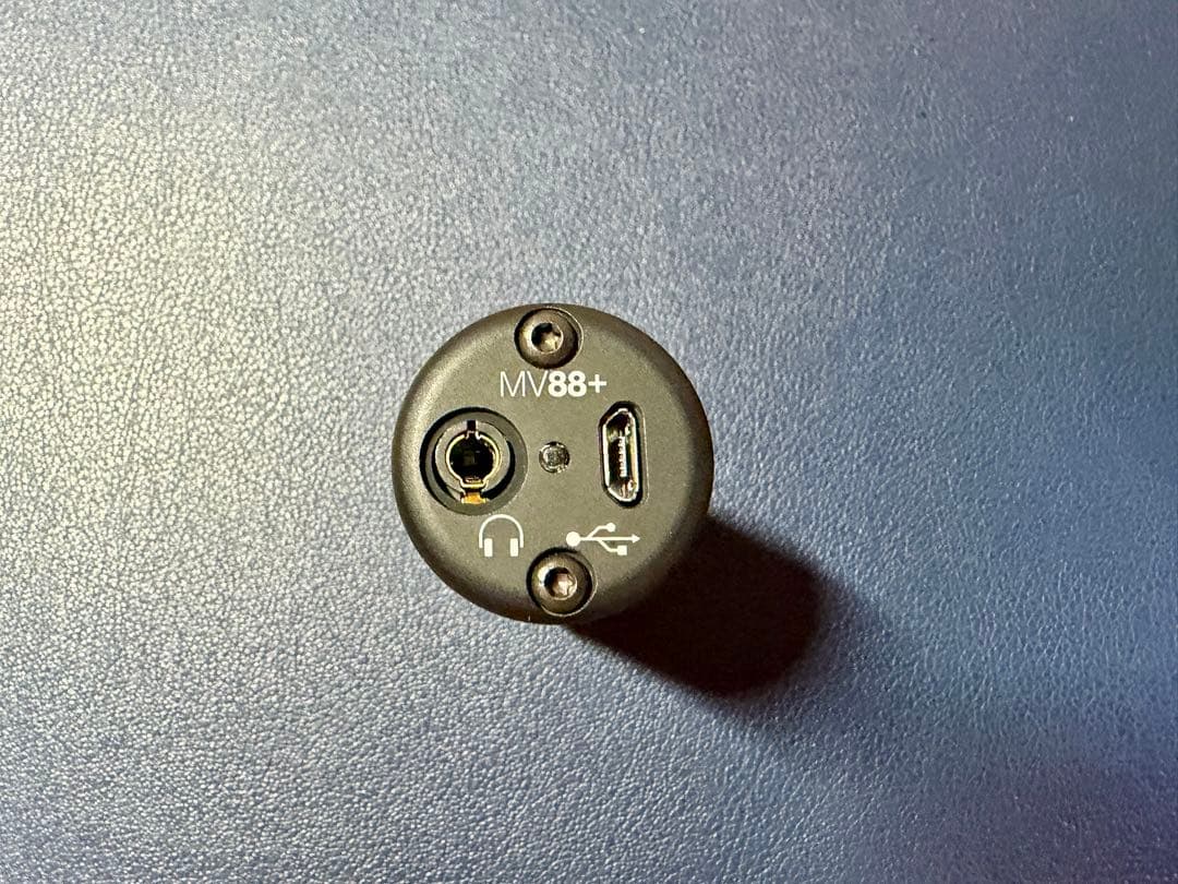 ※AB品:SHURE MV88+コンデンサーマイク ウィンドジャマー付き