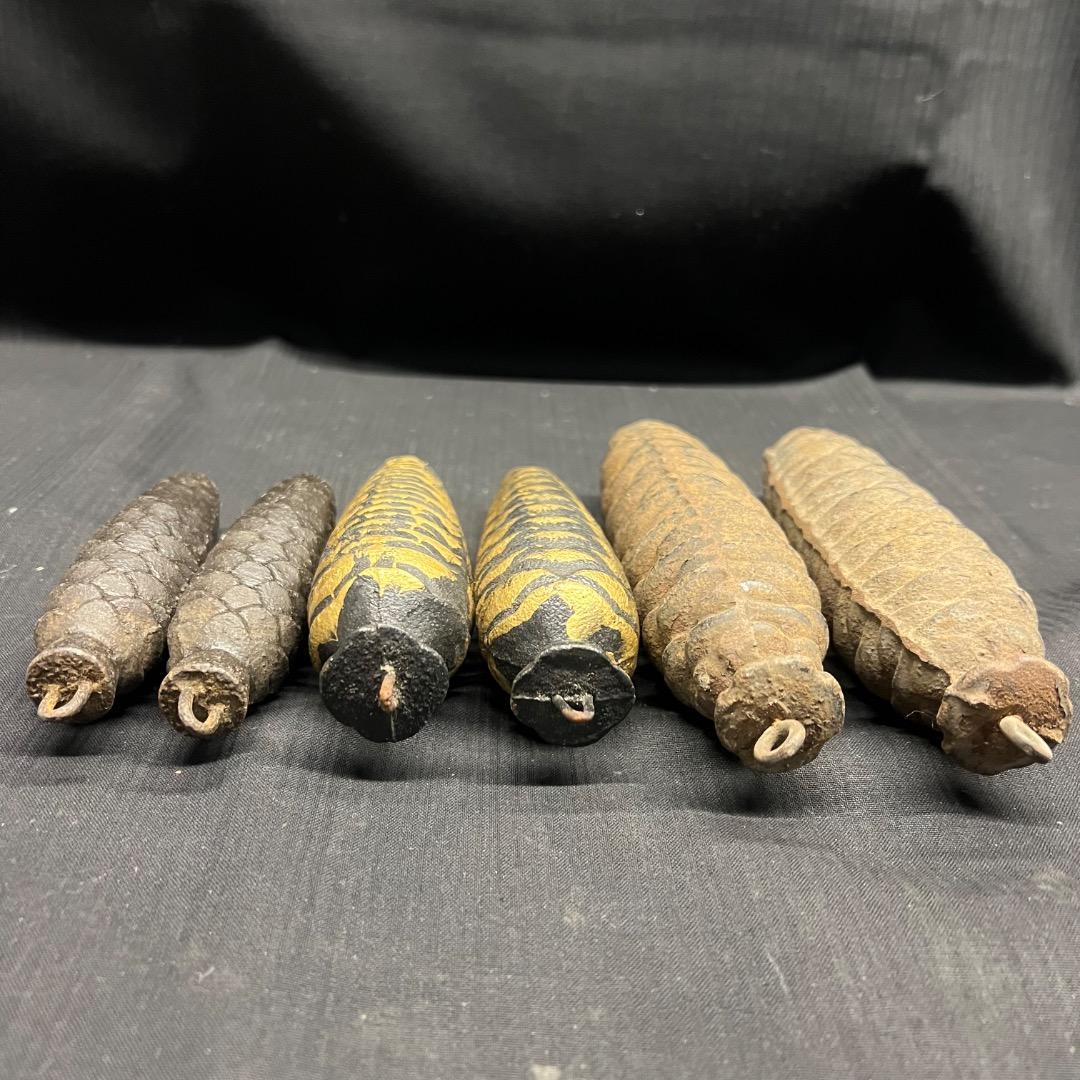 〇Fa左1047 昭和レトロ 古い鳩時計のおもり 3種まとめ