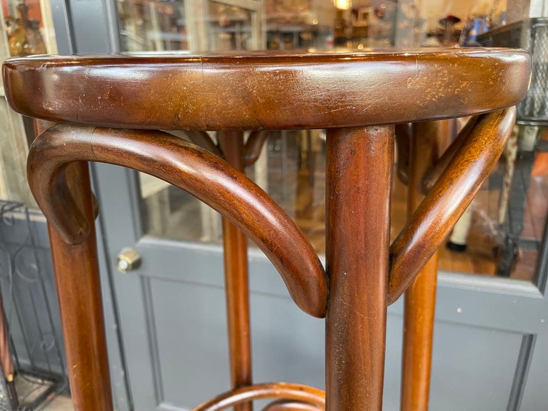 B7109【曲木】スツール ハイスツール カウンターチェア アンティーク