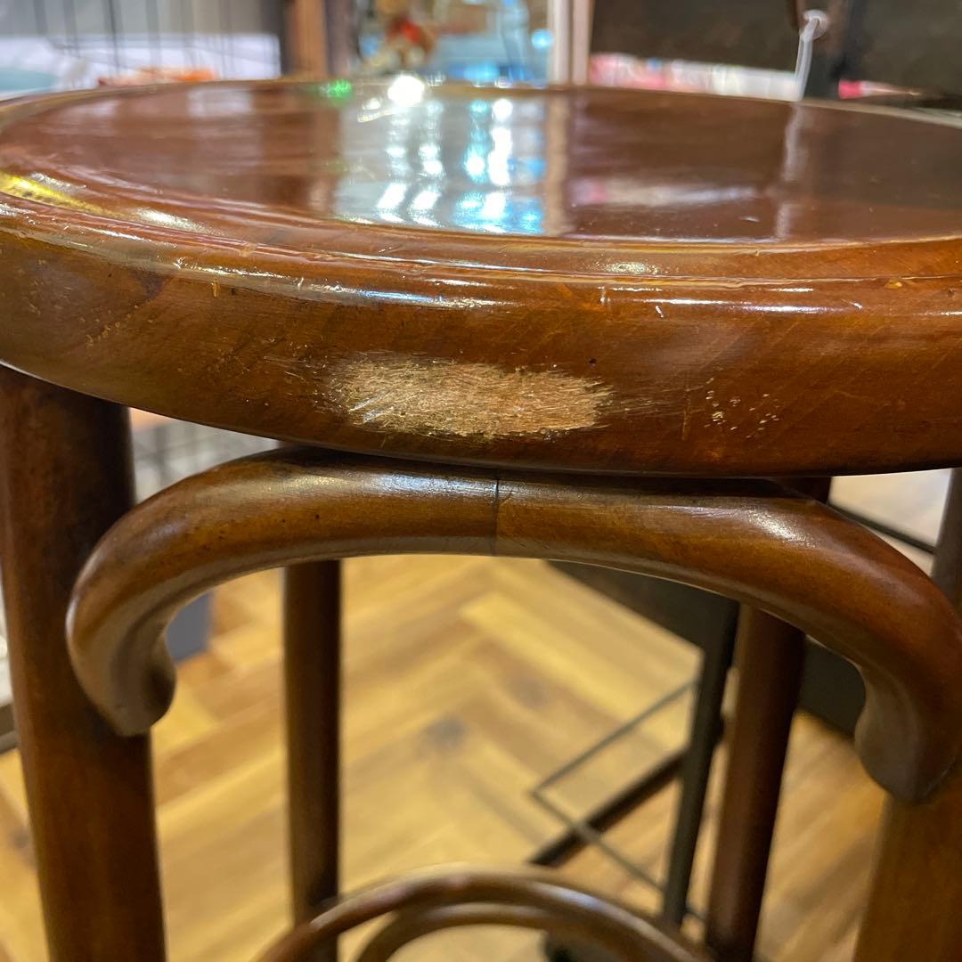 B7109【曲木】スツール ハイスツール カウンターチェア アンティーク