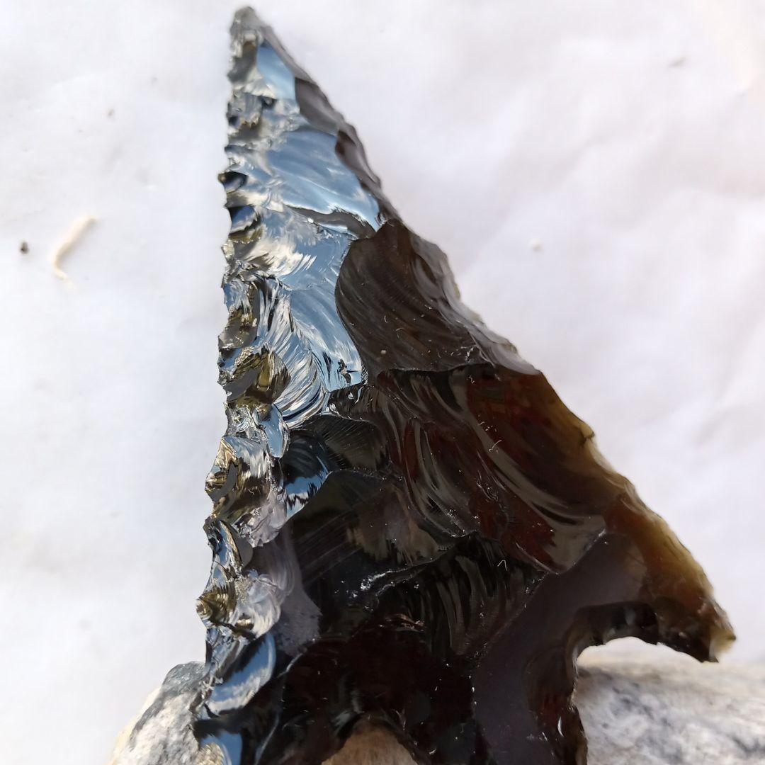 旧石器　有舌尖頭器　黒曜石　模写　サンプル　　199