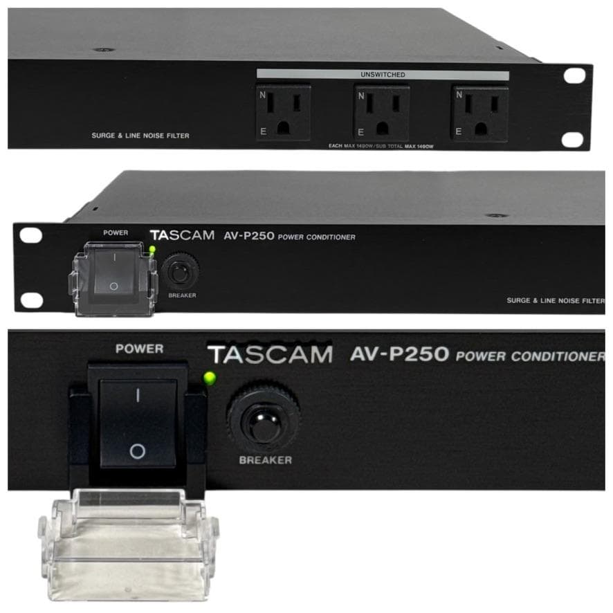 美品・TASCAM パワーディストリビューター/コンディショナー AV-P250