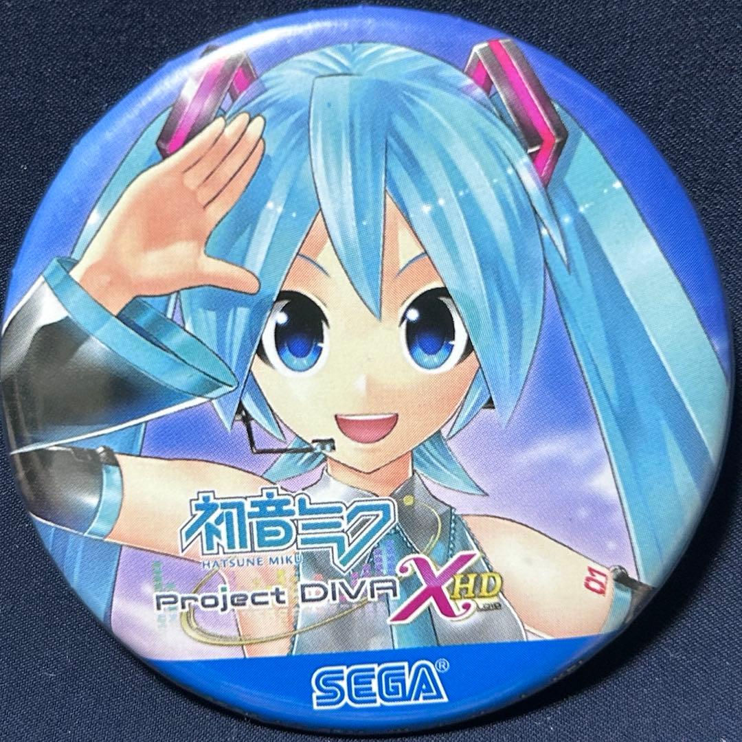 初音ミク セガ名作缶バッジ カプセルトイ Project DIVA 【傷アリ】