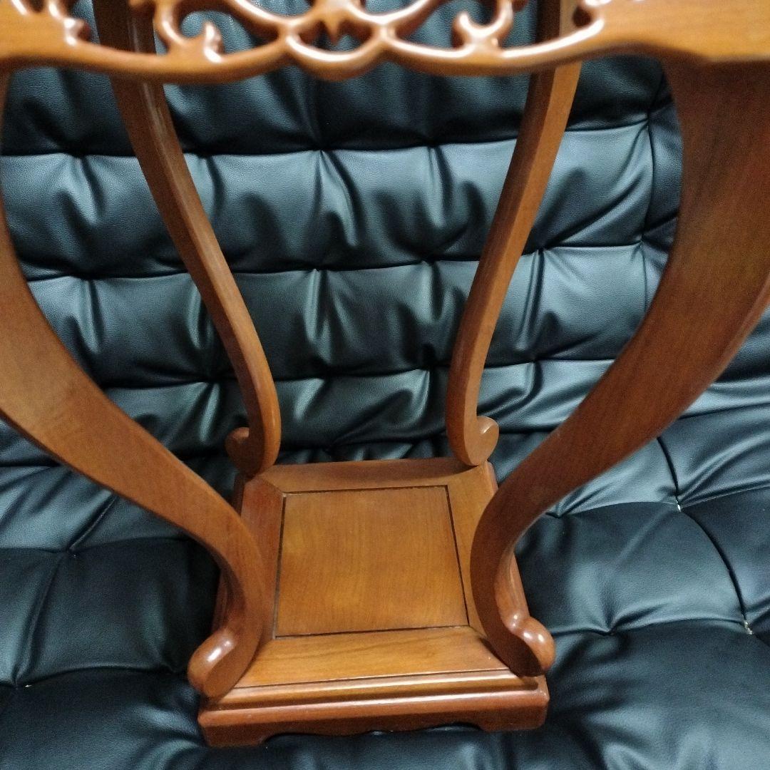 特大 木製 花台 66cm 骨董 古美術 アンティーク