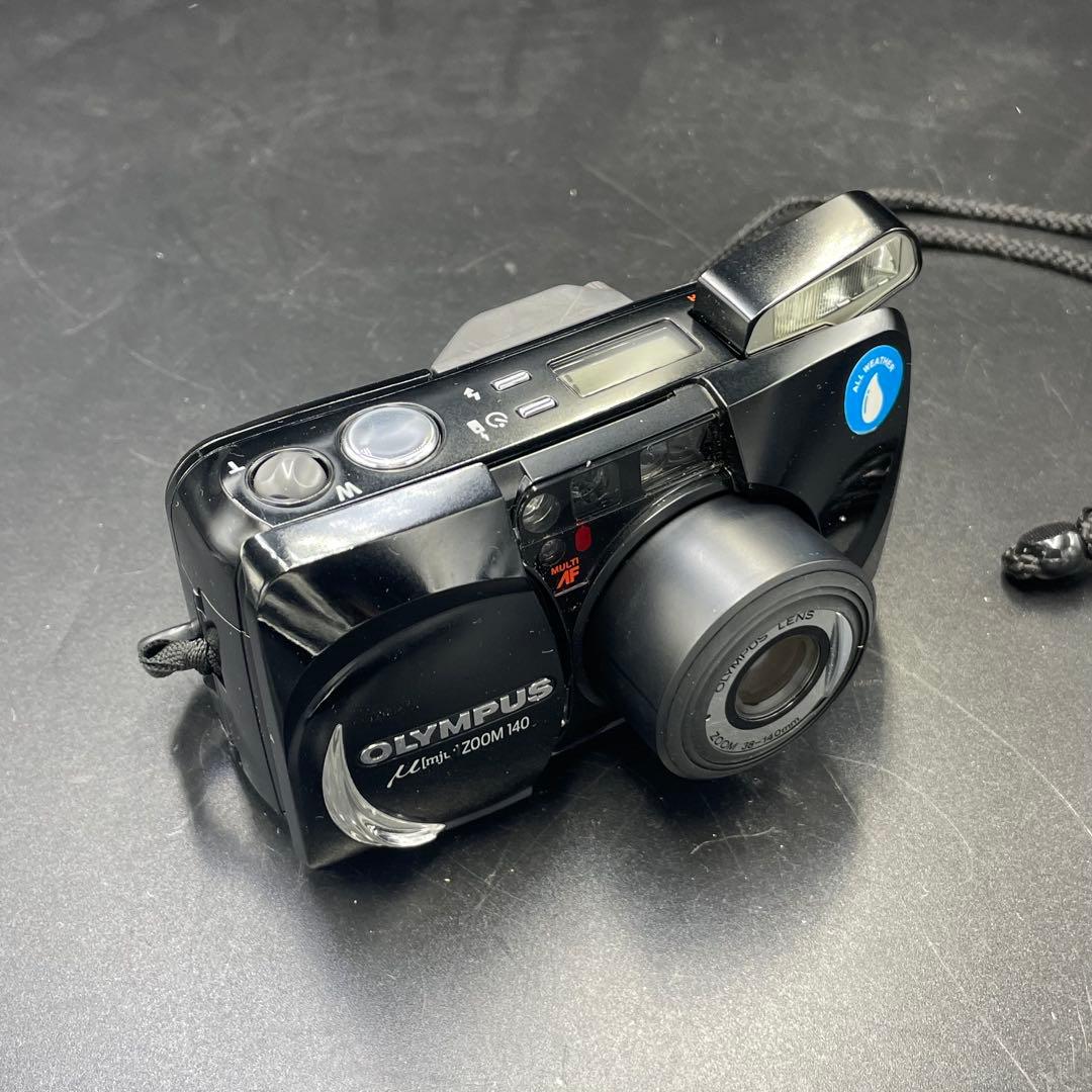 OLYMPUS μ[mju:] ZOOM 140 ブラック フィルムカメラ