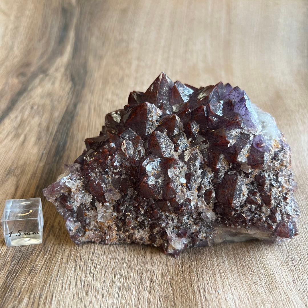 アメシスト ヘマタイト 共生 鉱物 標本 原石 アメジスト