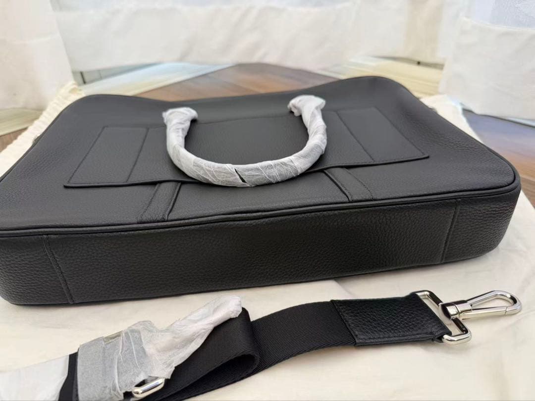 BALLY バリー　MALESO 2WAY ブラックレザー ビジネスバッグ