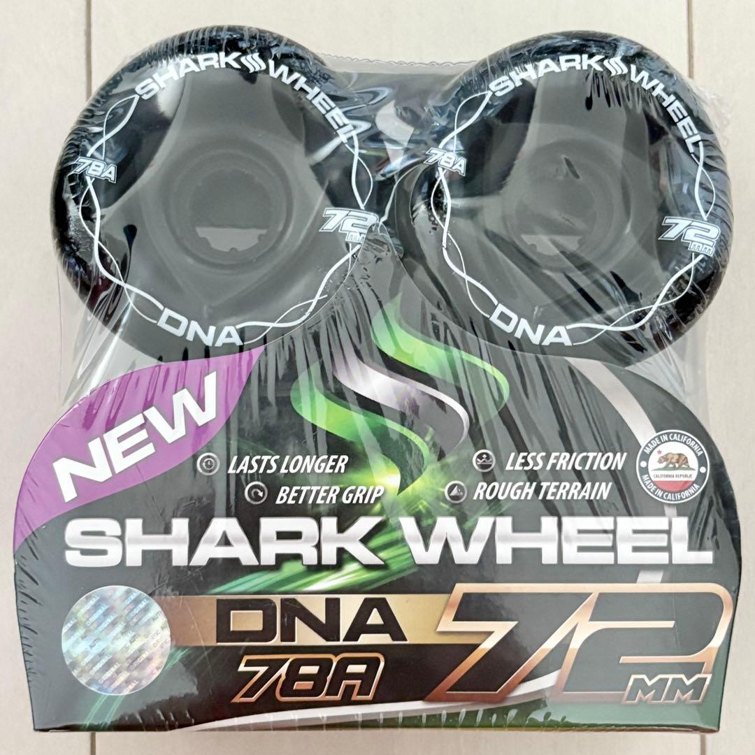 46☆新品 未開封☆シャークウィール 72mm 78a ブラック