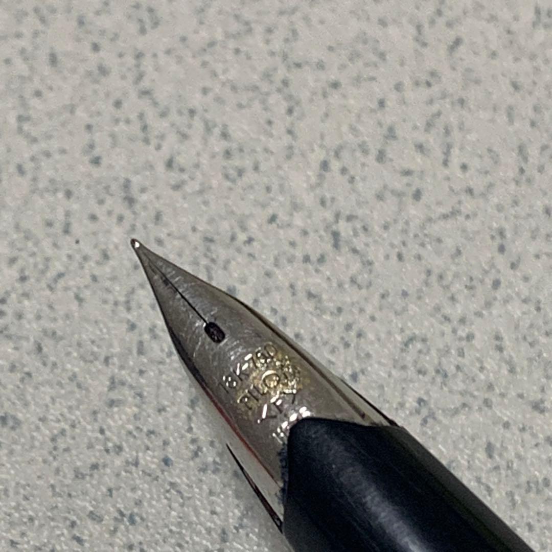 パイロット　エリート　格子柄　18Kニブ