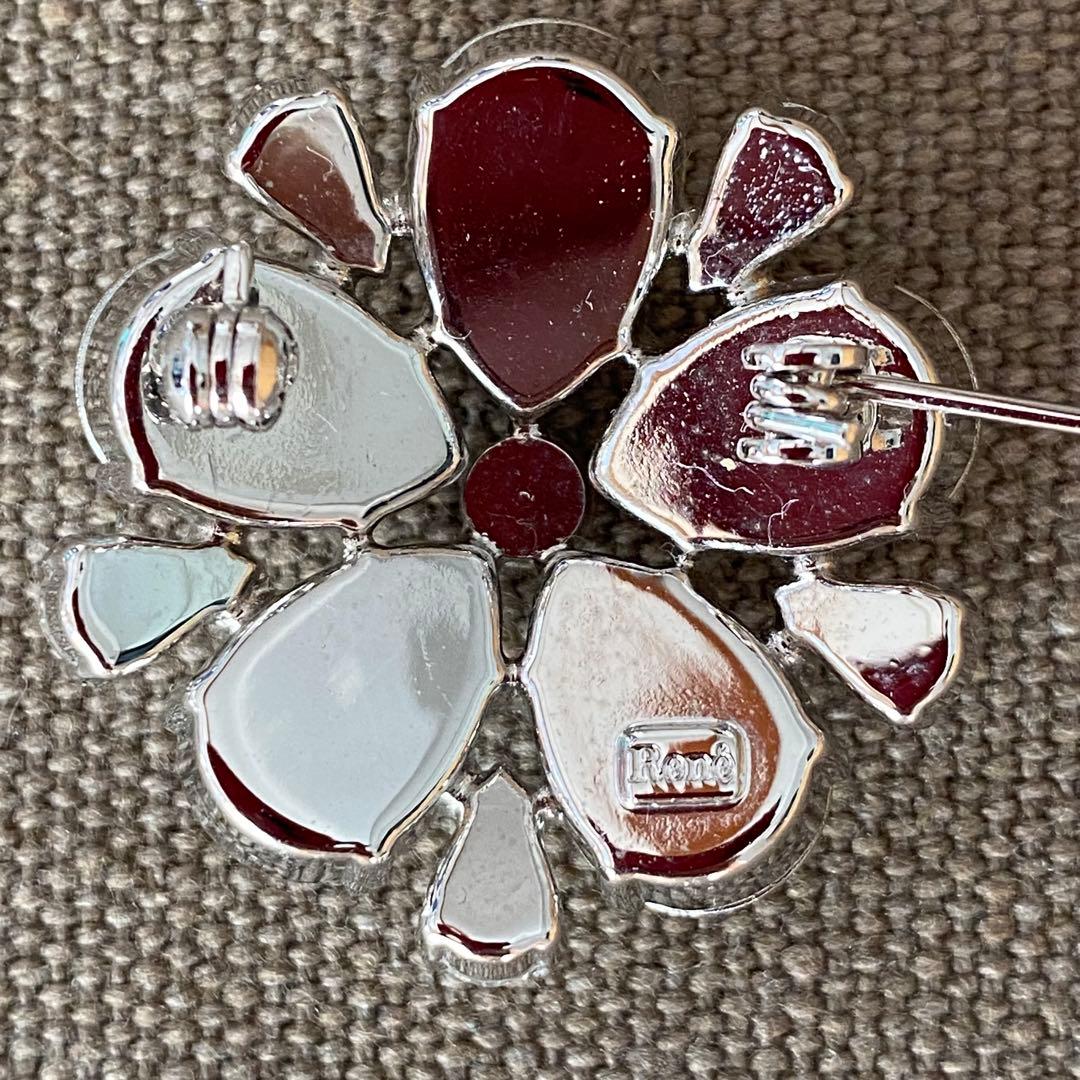 Rene ルネ 花型 ブローチ レディース