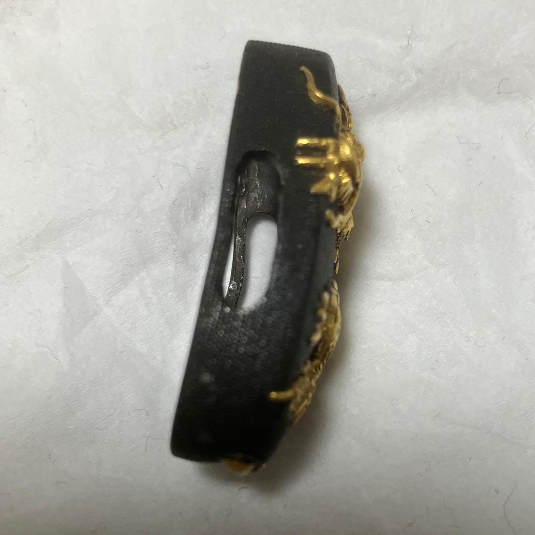 刀　縁頭　頭　龍　アンティーク　骨董