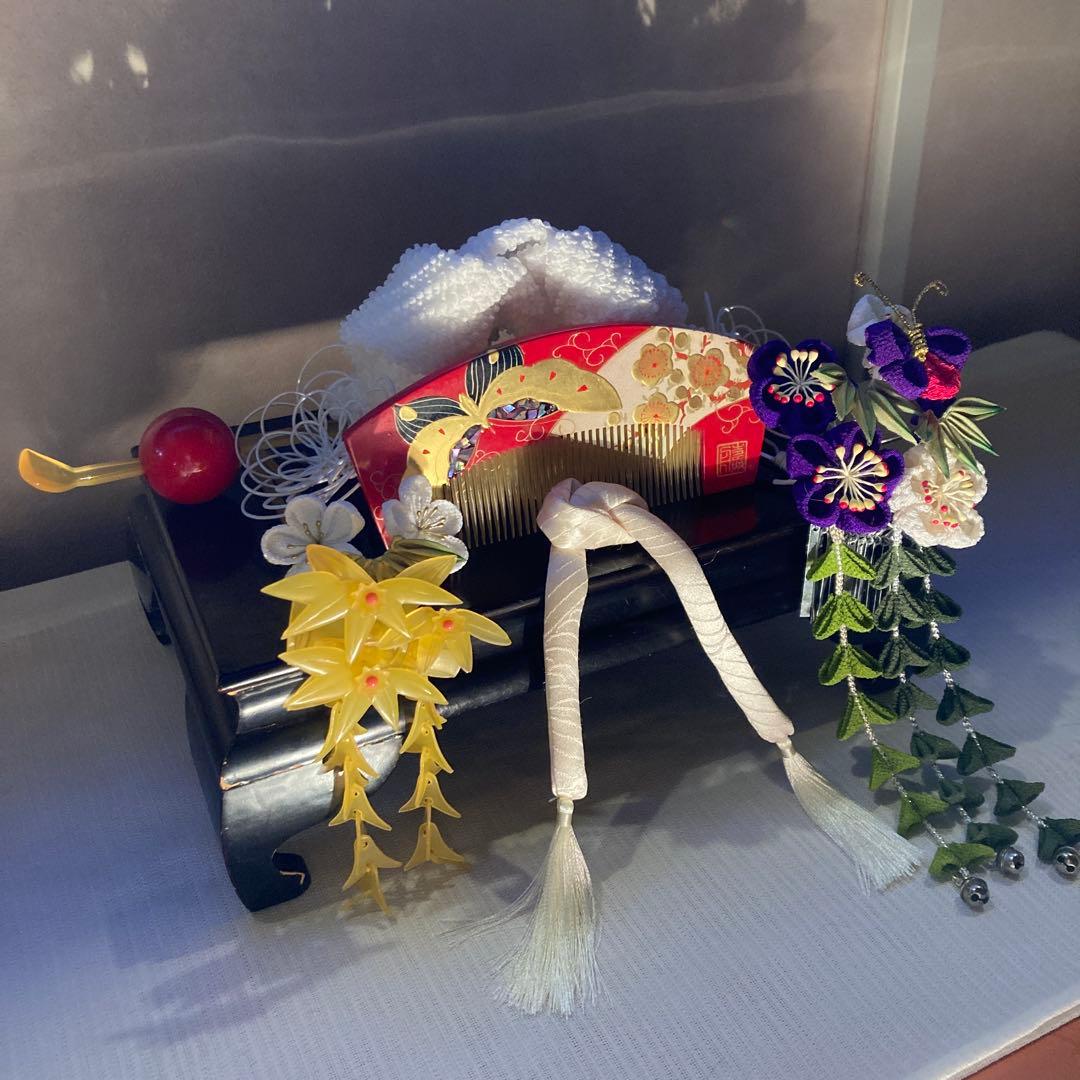 専用　舞妓簪　梅竹蝶々　花簪　藤下がり　鼈甲色簪　Uピン簪　櫛簪　玉簪　水引簪