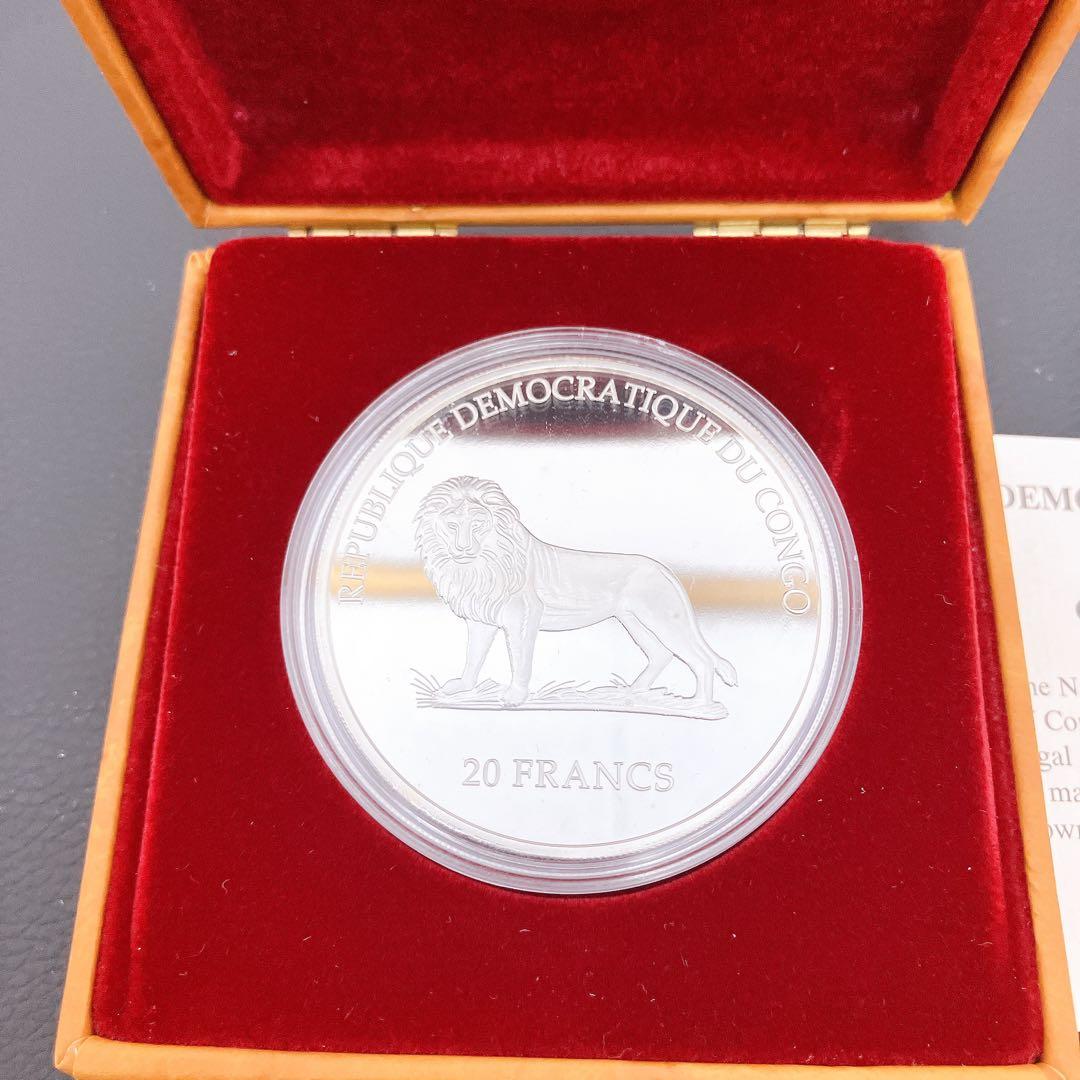 9SAM6 コンゴ民主共和国 20フラン 銀貨 2000年