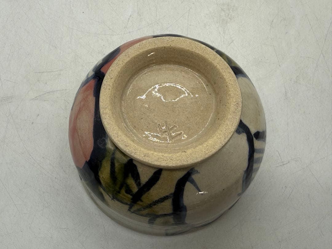 椿紋　お茶碗　数茶碗6点　茶道具　送料込み260115