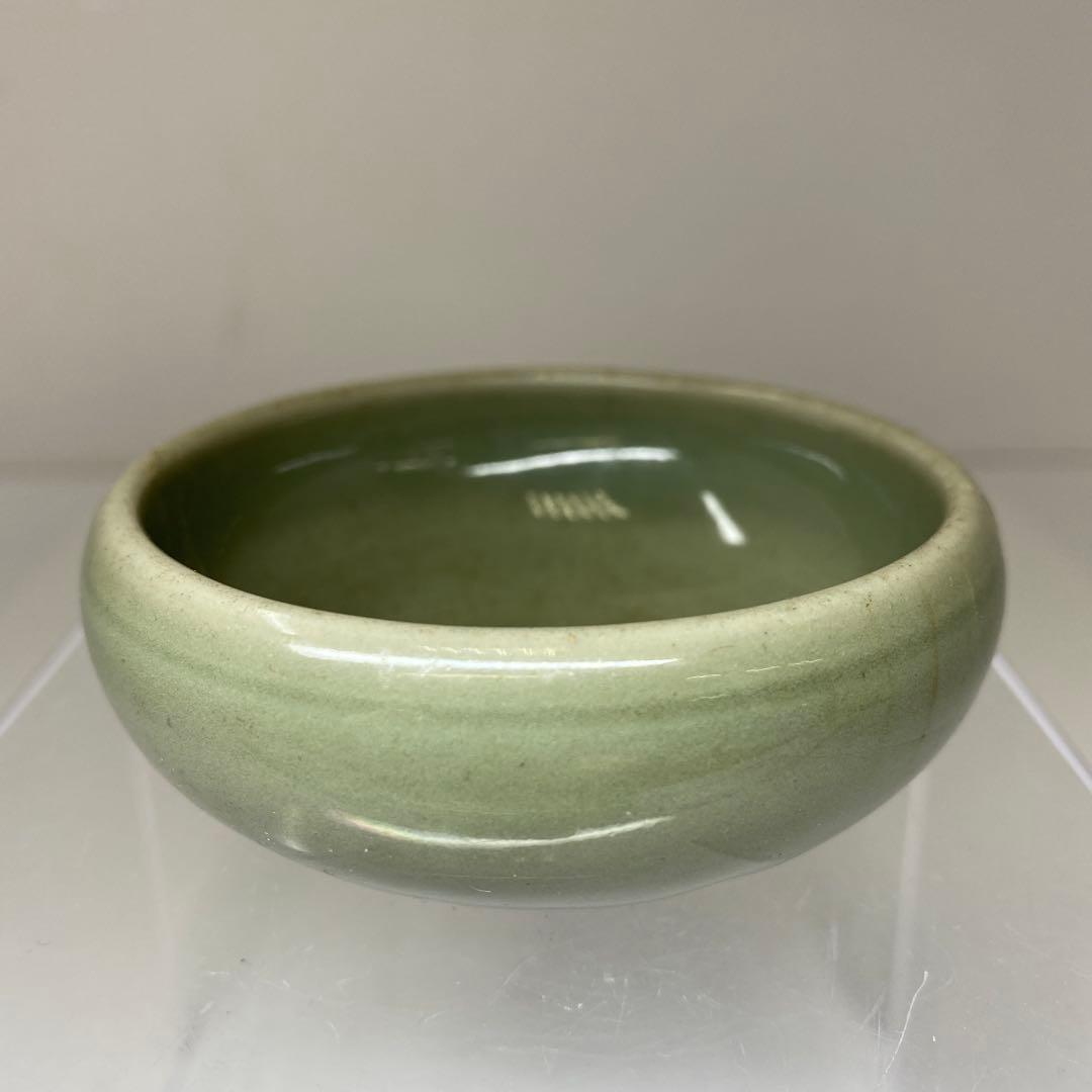 中国明時代　七官青磁盃　幅約7.8㎝　東Y7-0403⑥タサチ