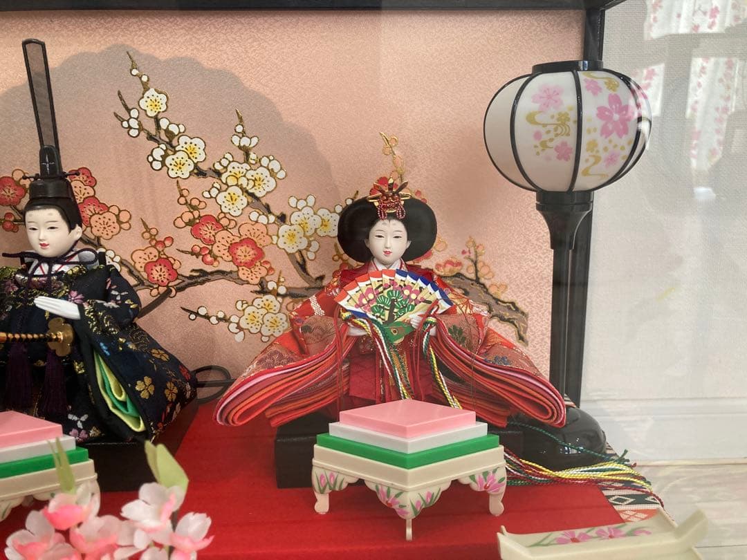 雛人形 ガラスケース入り ひな祭り
