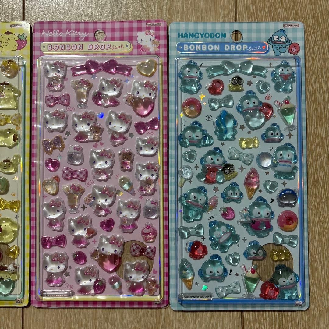 【正規品】サンリオ ボンボンドロップシール 第2弾 6枚セット