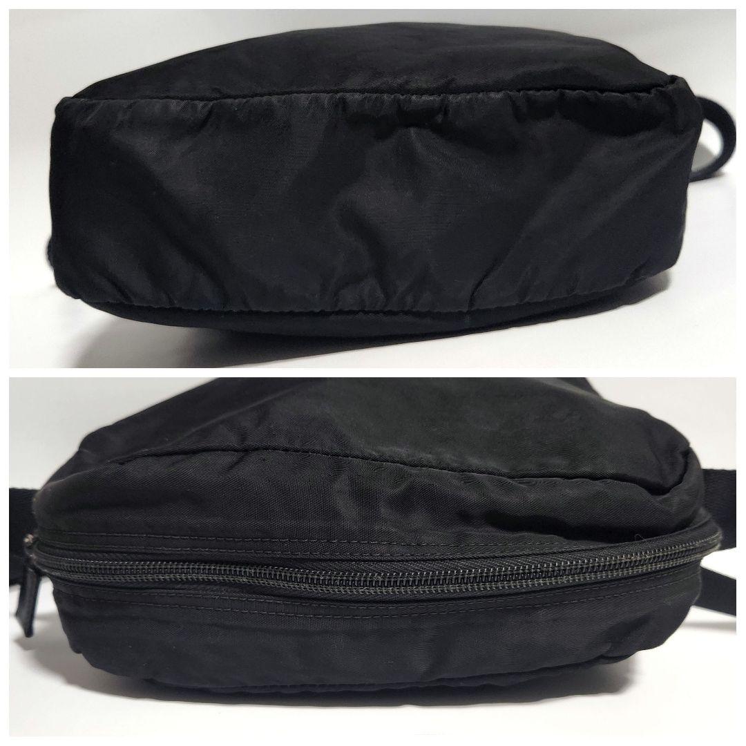 PRADA プラダ テスートナイロン レザー ショルダーバッグ ブラック