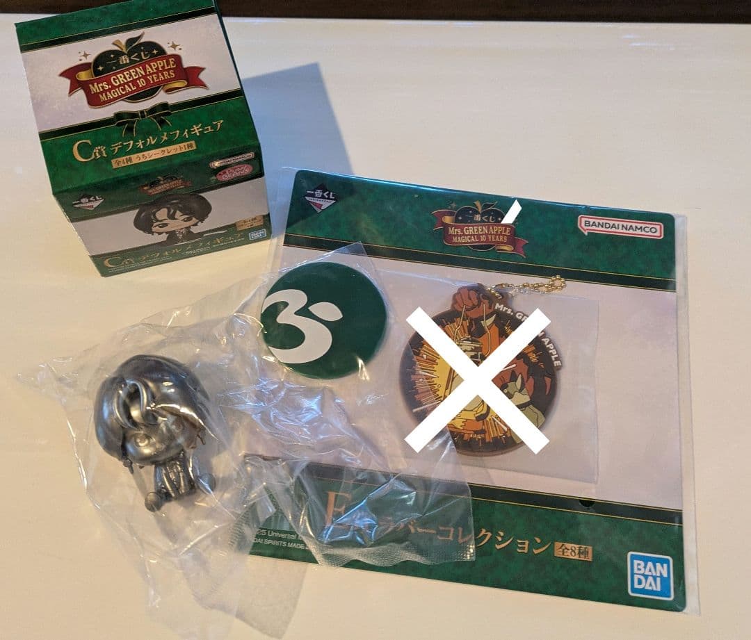 Mrs. GREEN APPLE 一番くじ ラストワン賞・B賞・C賞シークレット