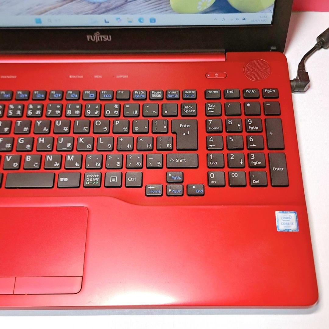 G81 すぐ使える 富士通ノートパソコン 6世代i3 /1000GB Win11
