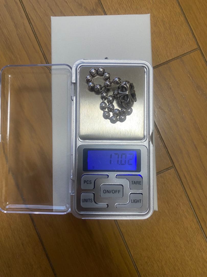 美品 ビルウォールレザー ラージボールチェーンブレスレット