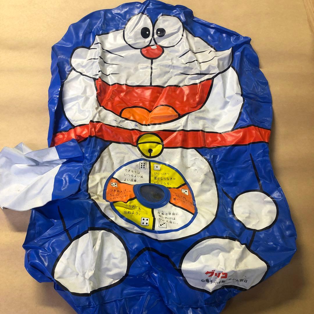 レトロ　ドラえもん　グリコ　小学館　ビッグおきあがりこぼし　空気エアーぬいぐるみ