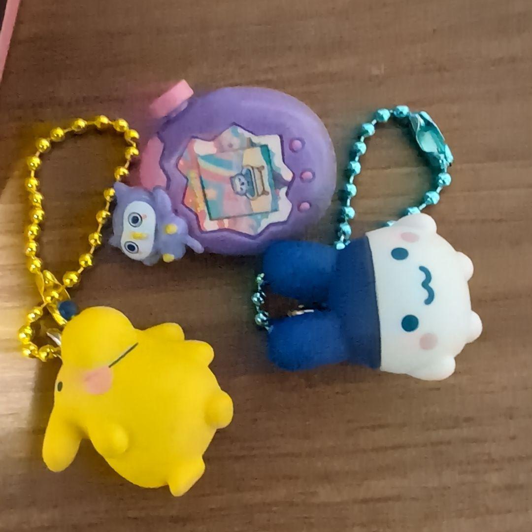 【たまごっちパラダイス】ピンク＋キーホルダー2つ＆髪留め