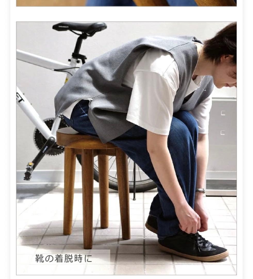 スツール2脚セット　木製　定価合計¥23700 花台