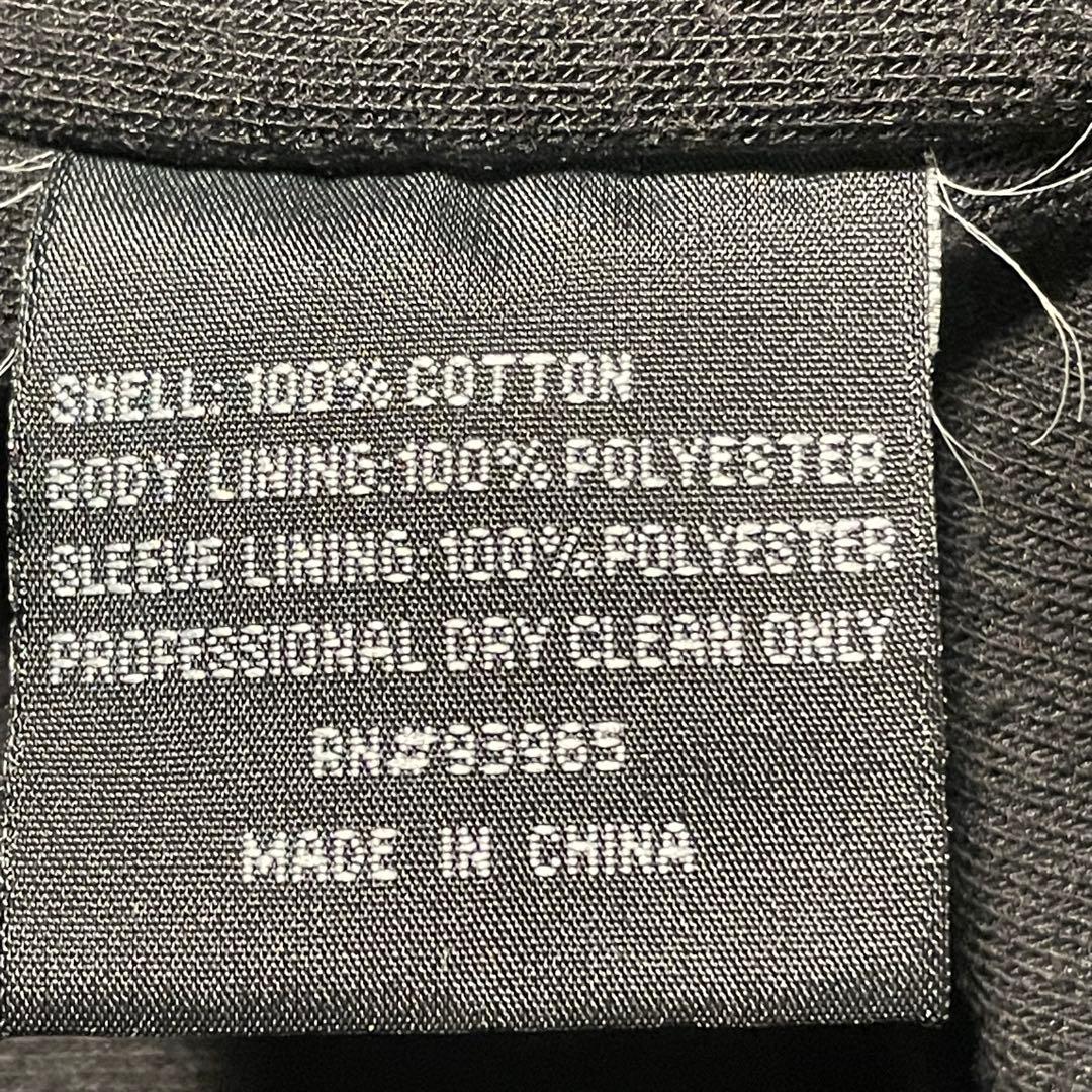 MACTOOLS マックツール ダック生地 短丈ジャケット ロゴ刺繍 黒 XL程