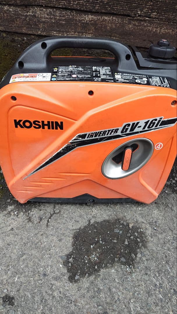 送料込KOSHIN GL-16iインバーター発電機 工進DIY災害オレンジ