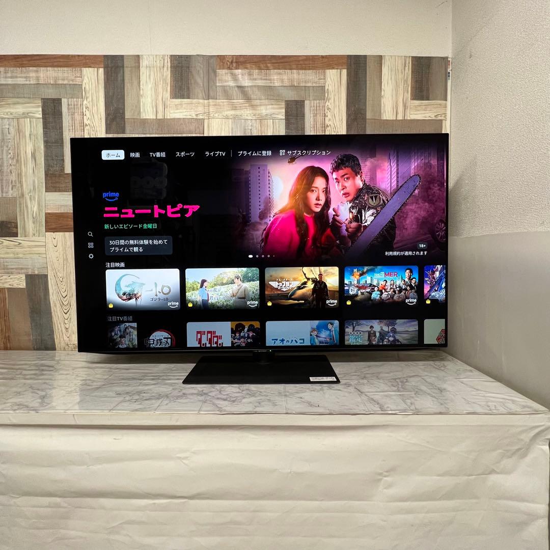 前回購入者さん専用3年前購入シャープ55型4K有機ELテレビ YouTube可