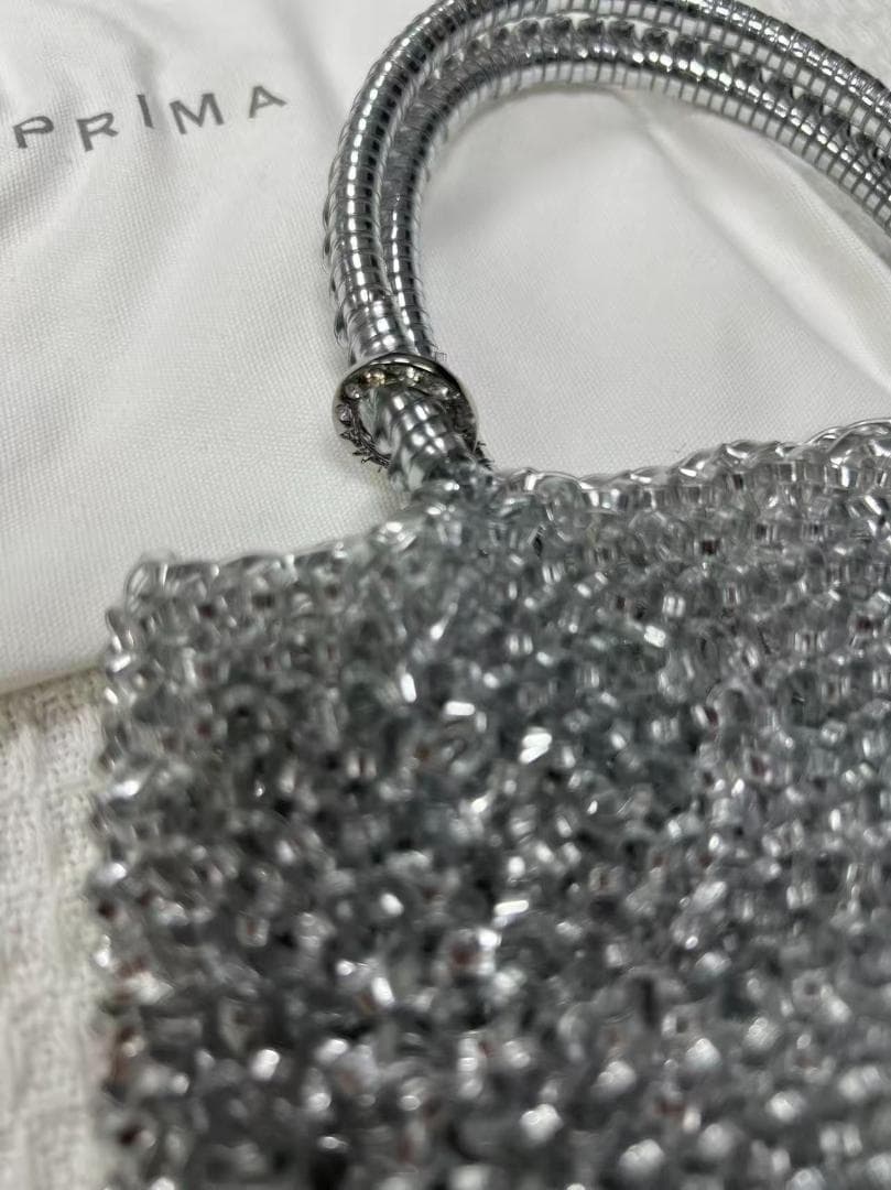 ANTEPRIMA シルバー ビーズハンドバッグ