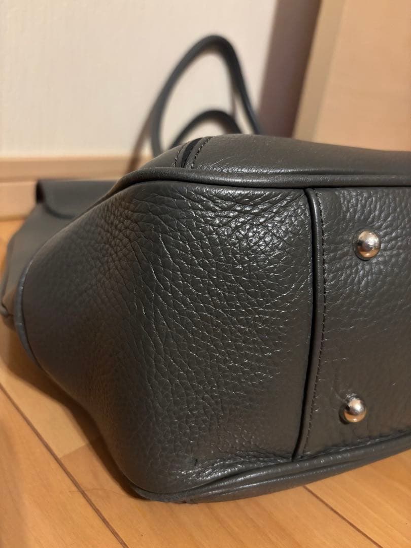 PELLE MORBIDA グレー ビジネスバッグ